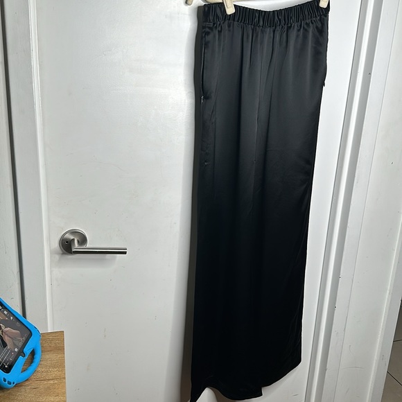 Frame Denim Wide Leg Satin Silky Pants - Picture 4 of 10